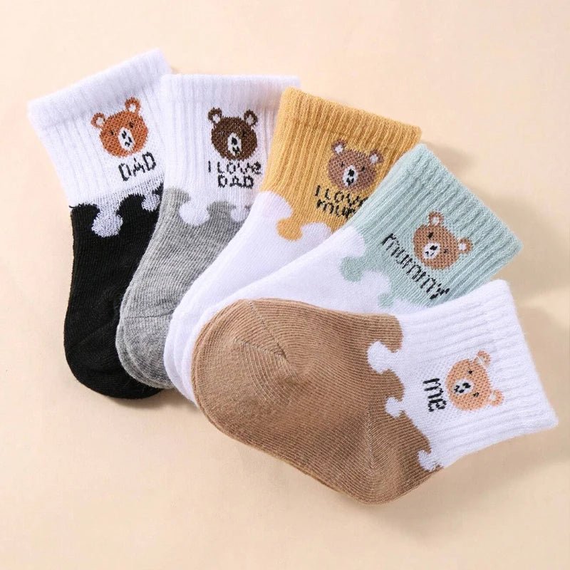 Chaussettes pour bébé | Hypoallergéniques Lot de 5 Sans Coutures - Libremh