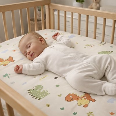 Drap housse lit bébé | Douceur Paisible - Libremh
