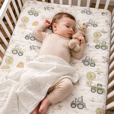 Drap housse lit bébé | Douceur Paisible - Libremh