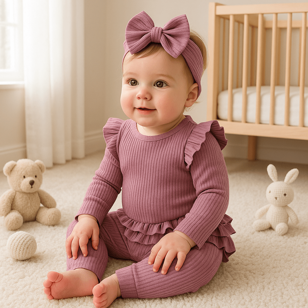 Ensemble bebe fille | Coton Ruffle - Libremh