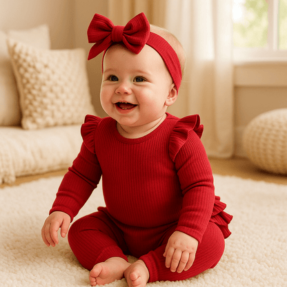 Ensemble bebe fille | Coton Ruffle - Libremh