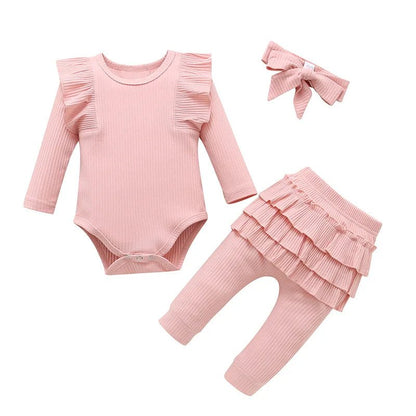 Ensemble bebe fille | Coton Ruffle - Libremh