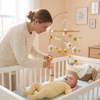 Mobile bébé | Rotation Apaisante - Libremh