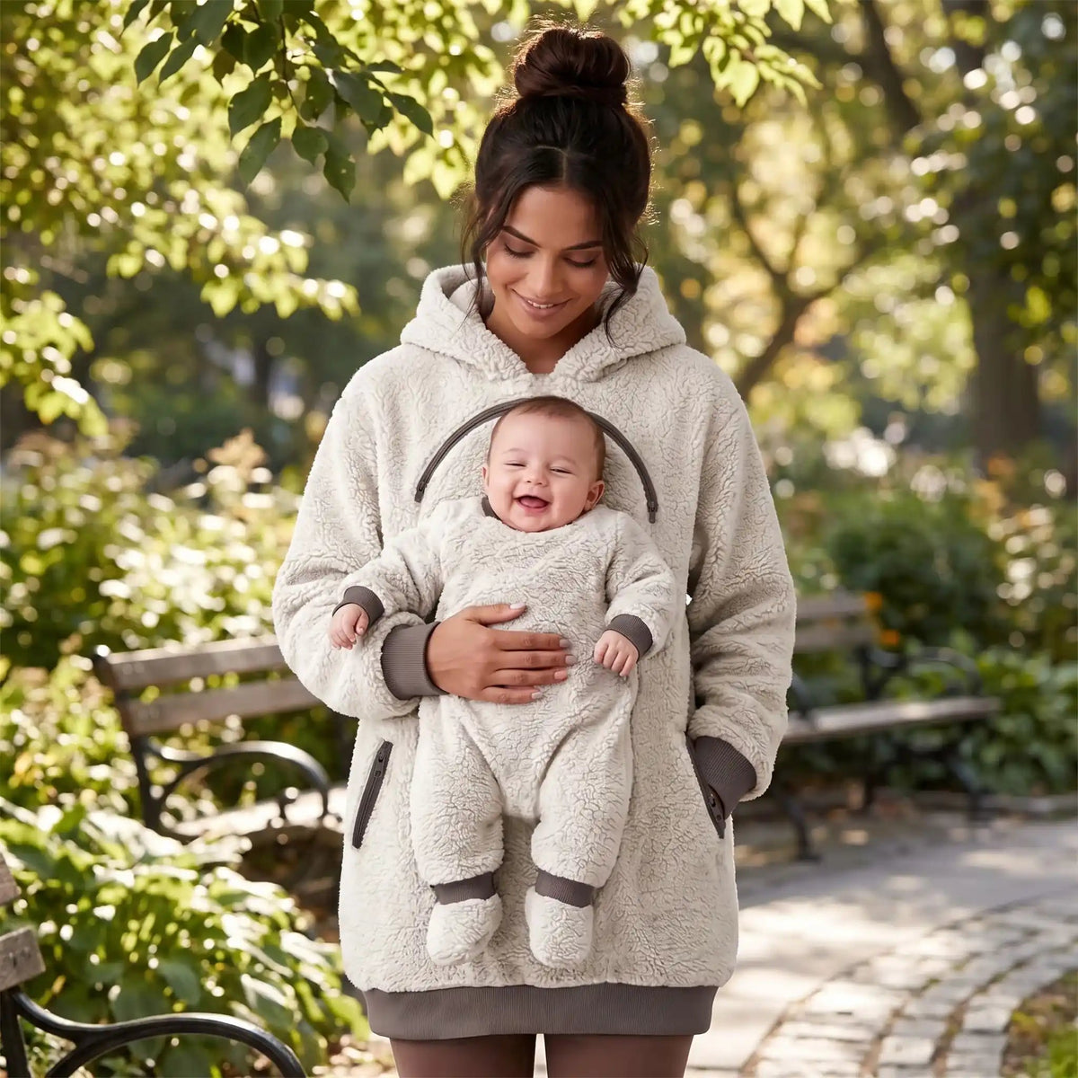 Sweat à capuche | Portage Maman Bébé - Libremh