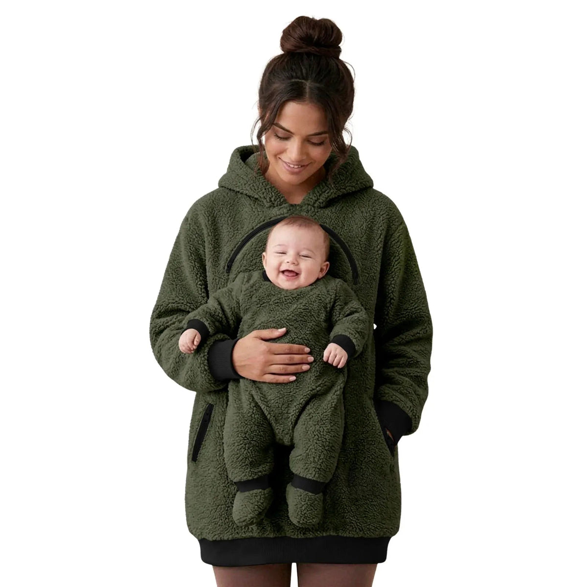 Sweat à capuche | Portage Maman Bébé - Libremh