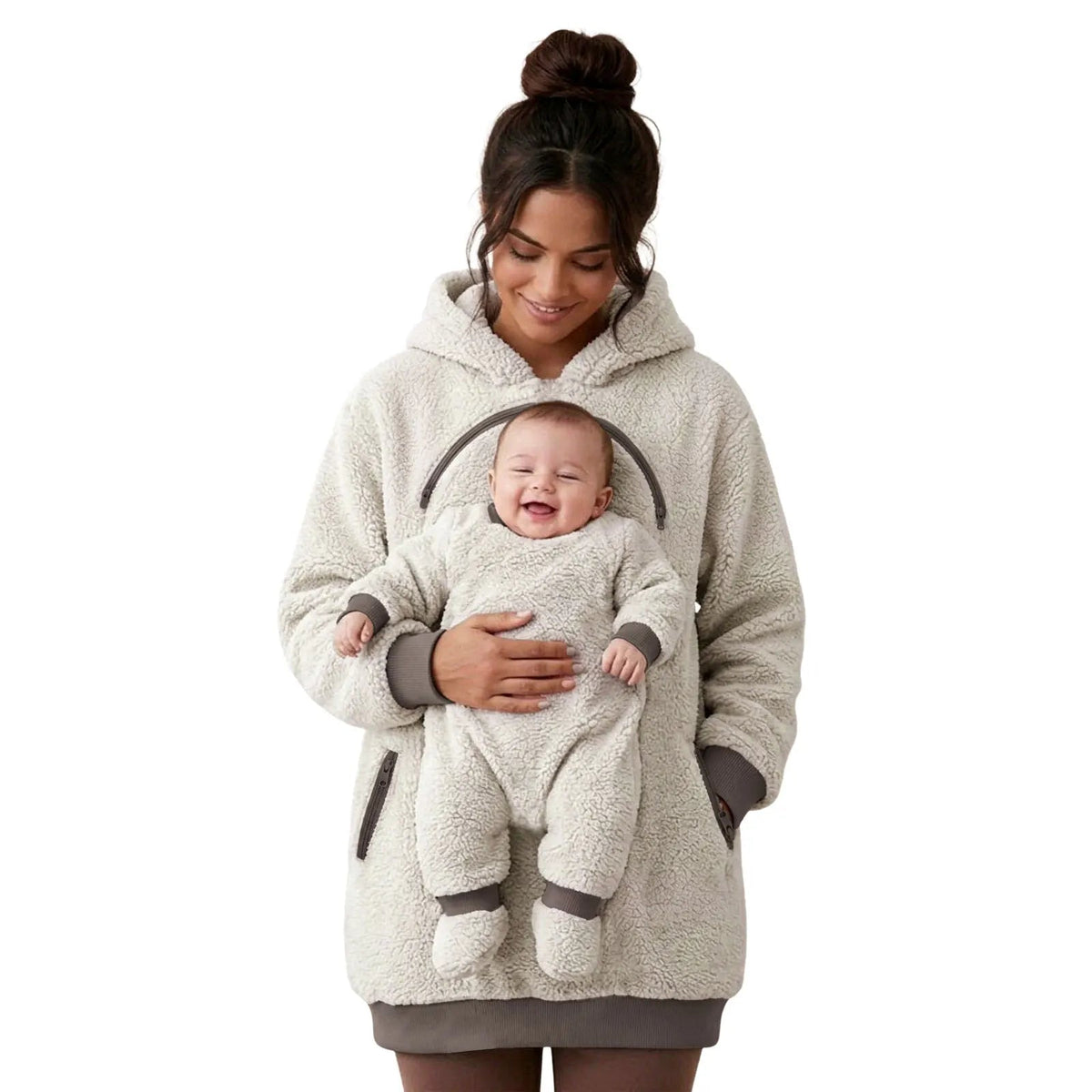 Sweat à capuche | Portage Maman Bébé - Libremh